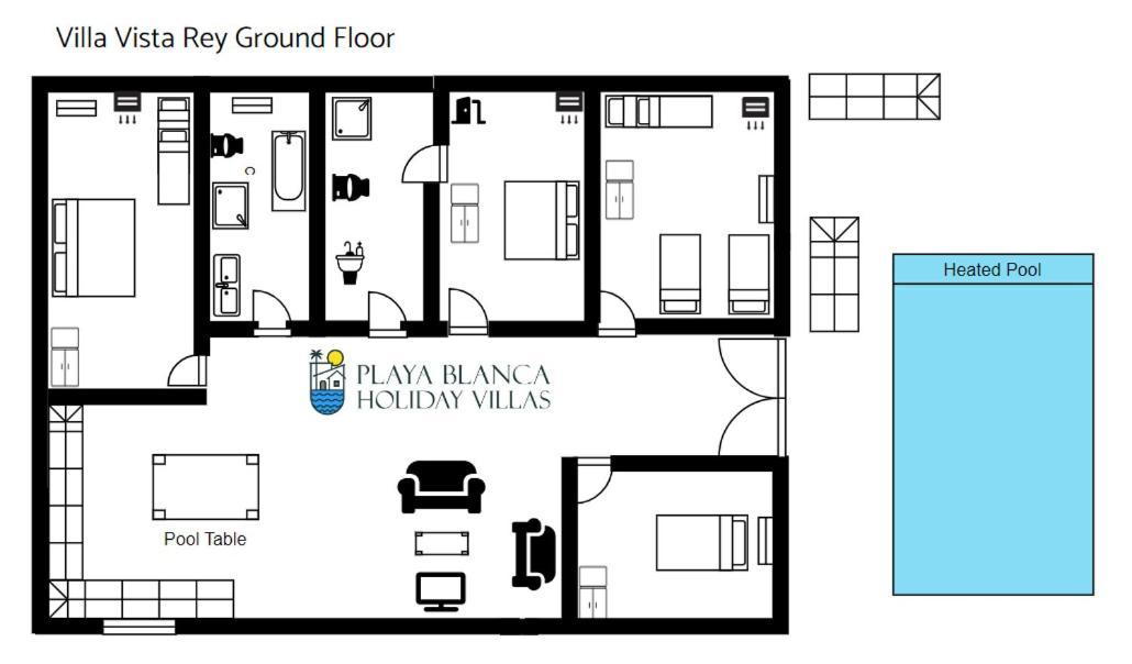 Villa Vista Rey - 6 Bedroom - Heated Pool - Amazing Views - Pool Table - Vista Lobos - Playa Blanca エクステリア 写真